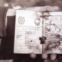 Гани Разметовтің  майдандас досы Н.Нұрмахановтың комсомолдық билеті